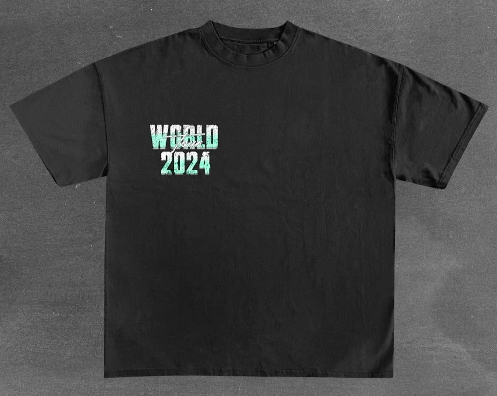 Yú-Nēk Threads Heavyweight Crew-neck World Tour 2024 T-Shirt