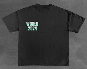 Yú-Nēk Threads Heavyweight Crew-neck World Tour 2024 T-Shirt