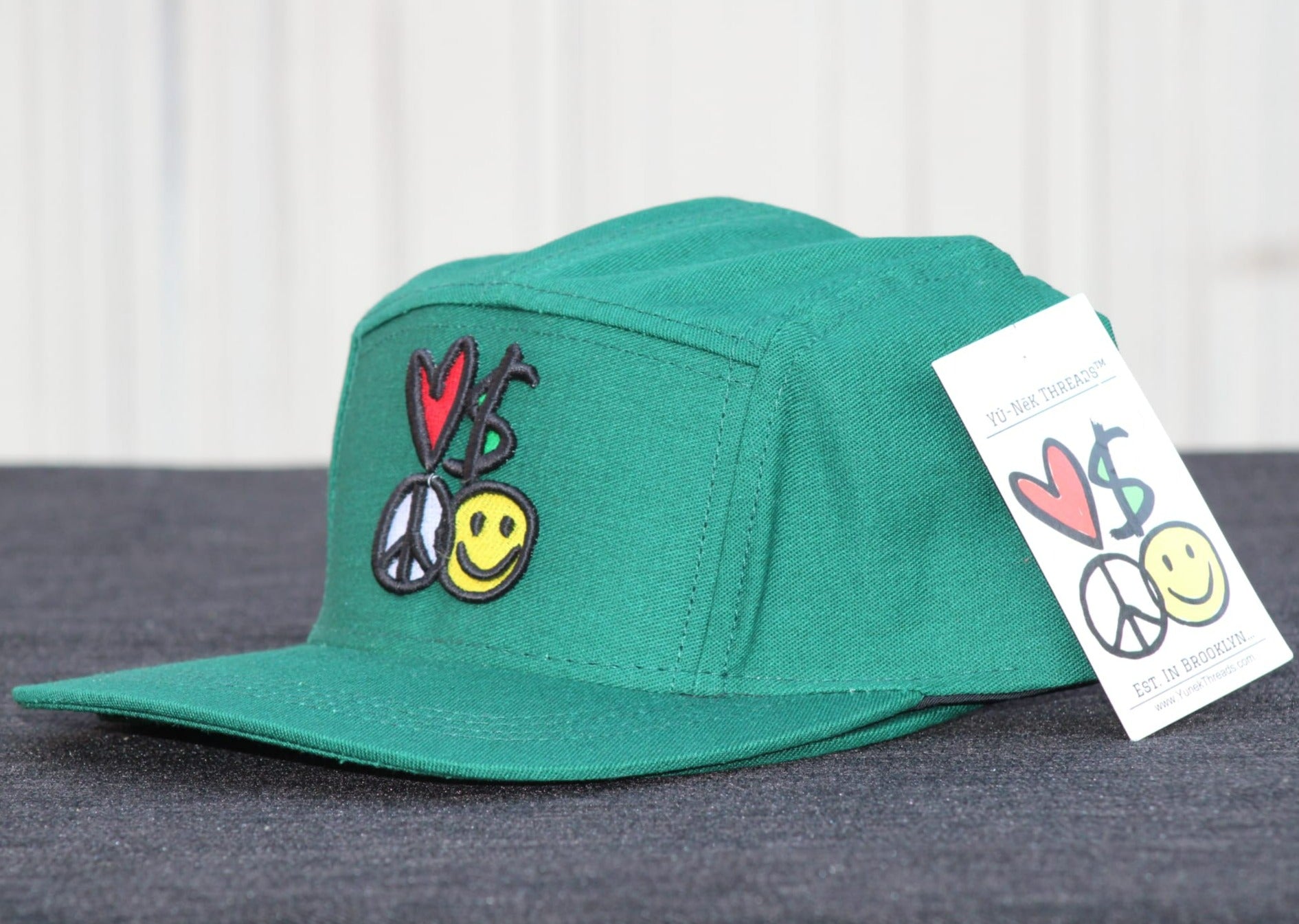 Yú-Nēk Threads Five Panel Strapback Hats With L.M.P.H Signature Logo