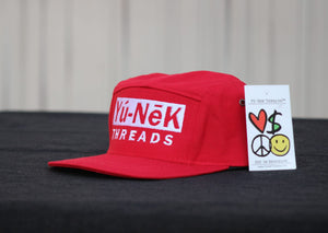 Yú-Nēk Threads Five Panel Strapback Hats With L.M.P.H Signature Logo