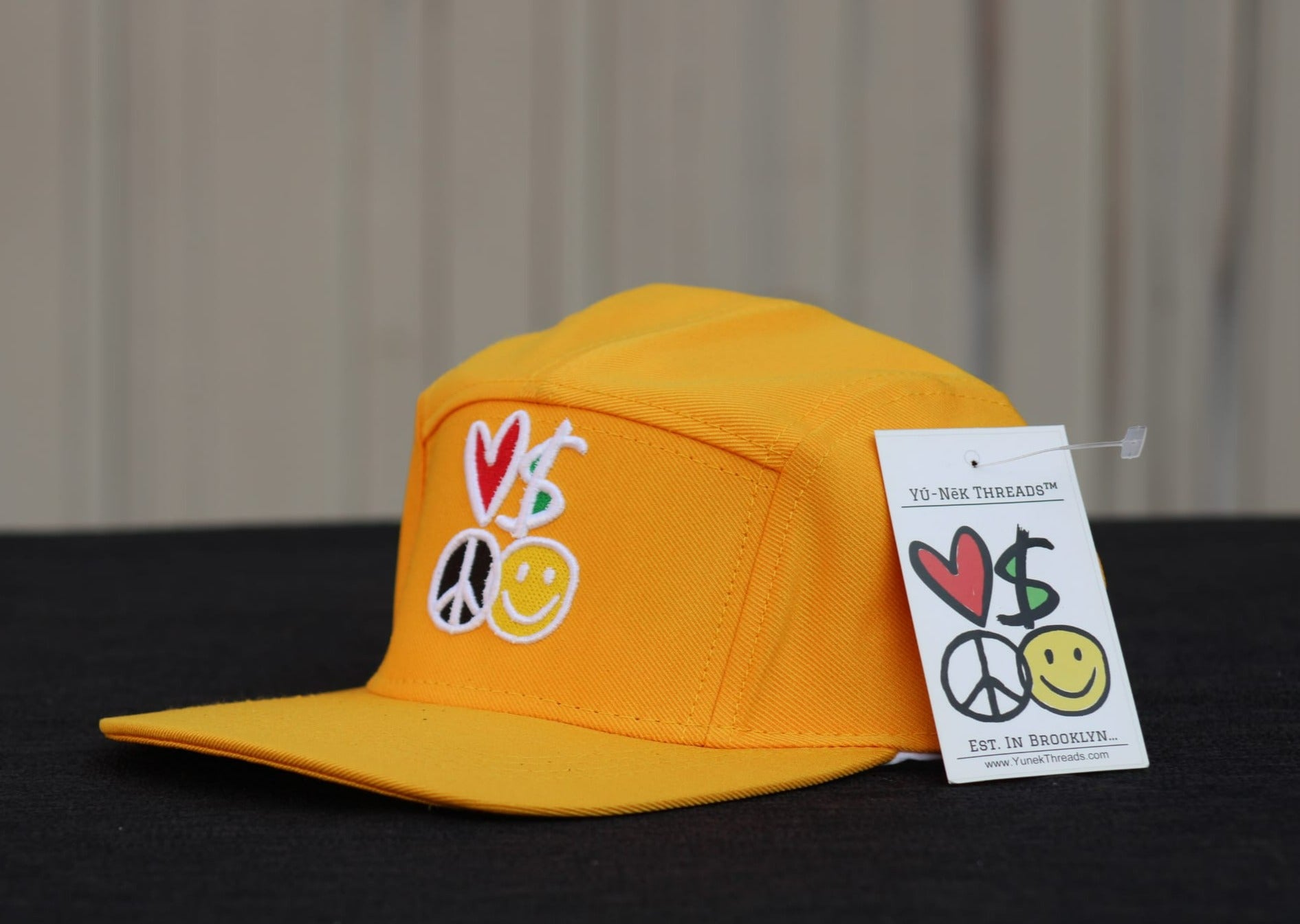 Yú-Nēk Threads Five Panel Strapback Hats With L.M.P.H Signature Logo