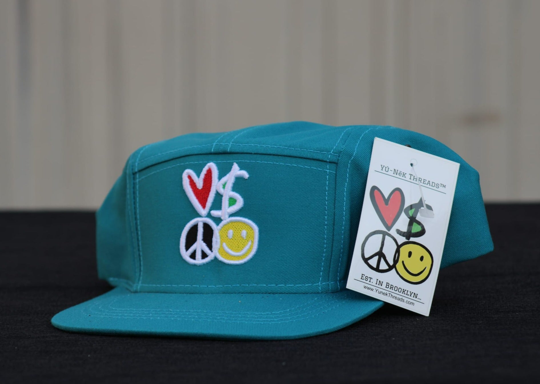 Yú-Nēk Threads Five Panel Strapback Hats With L.M.P.H Signature Logo