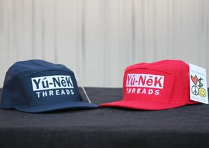 Yú-Nēk Threads Five Panel Strapback Hats With L.M.P.H Signature Logo