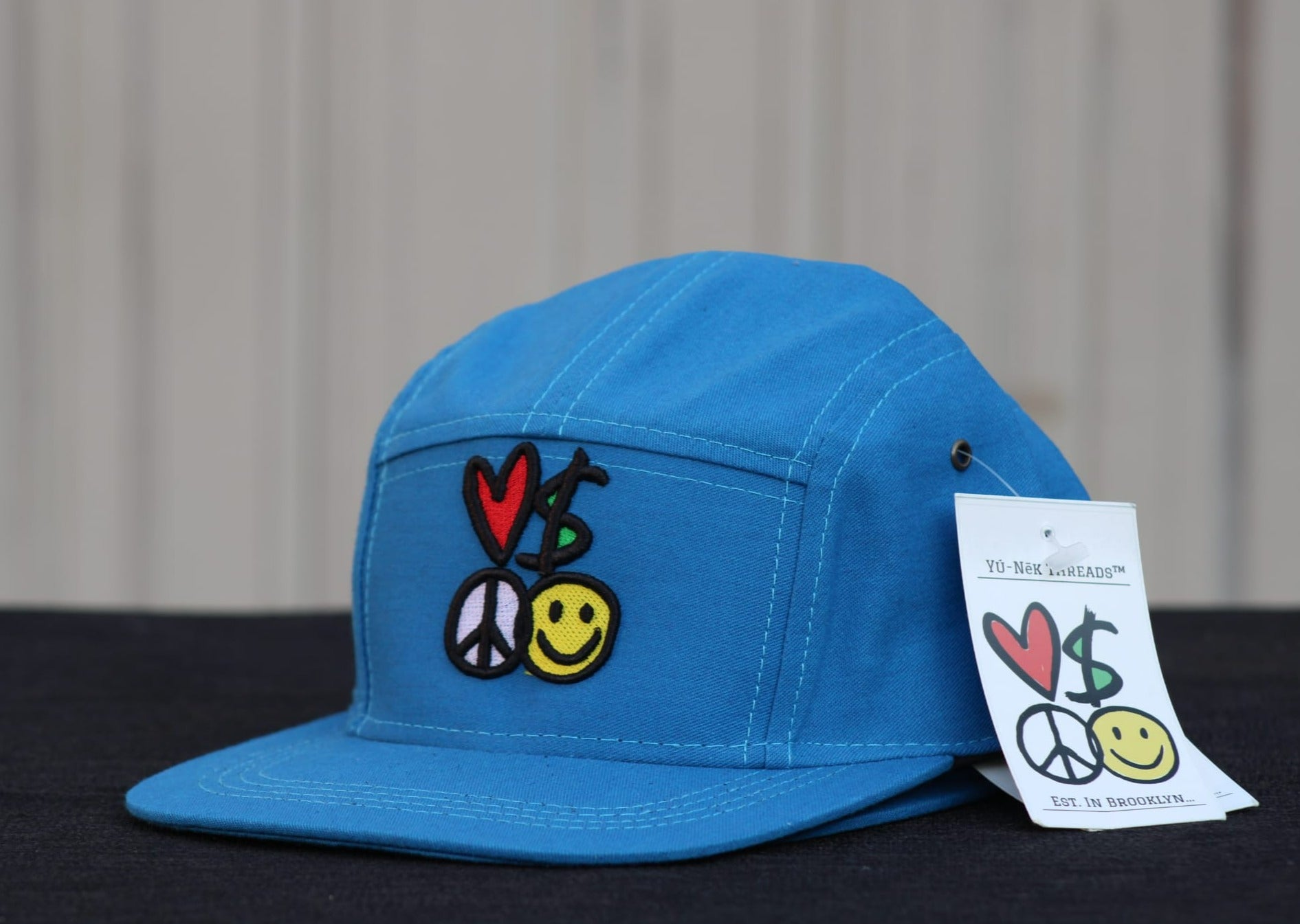 Yú-Nēk Threads Five Panel Strapback Hats With L.M.P.H Signature Logo