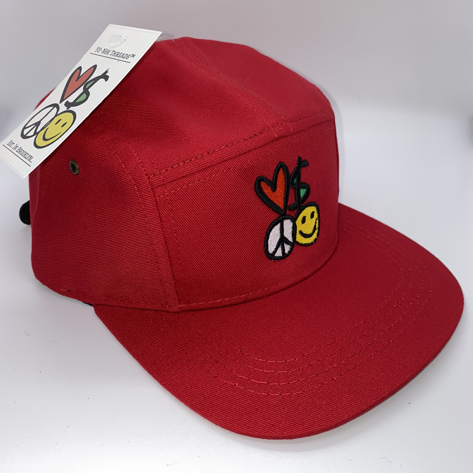 Yú-Nēk Threads Five Panel Strapback Hats With L.M.P.H Signature Logo